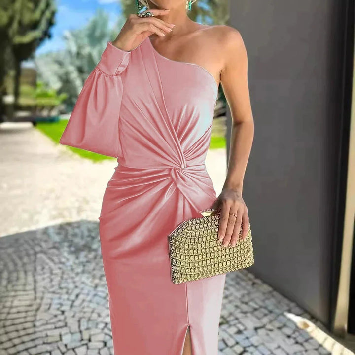 Nanette - Luxury One Shoulder Long Dress