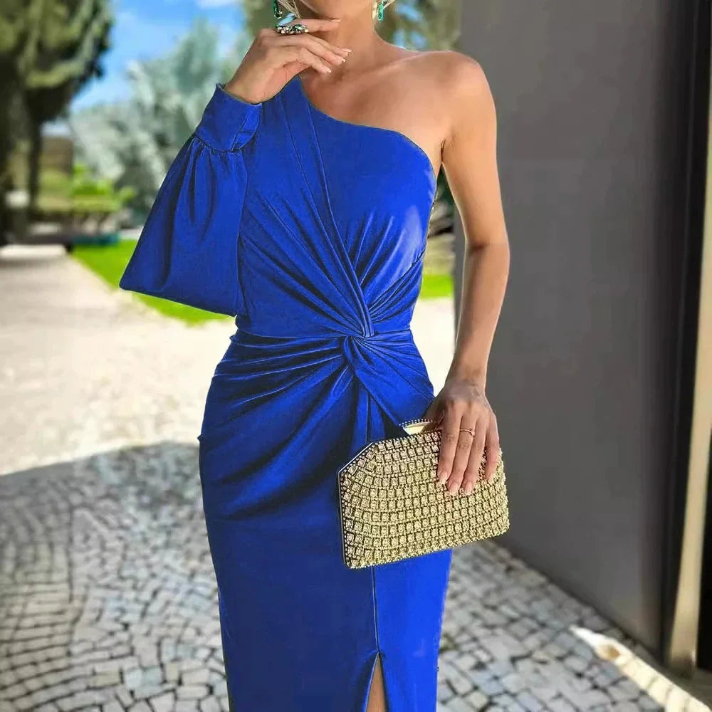 Nanette - Luxury One Shoulder Long Dress