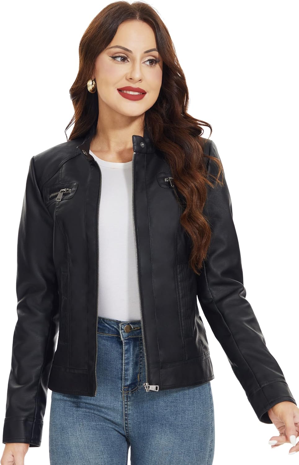 Fahsyee Leather Shacket
