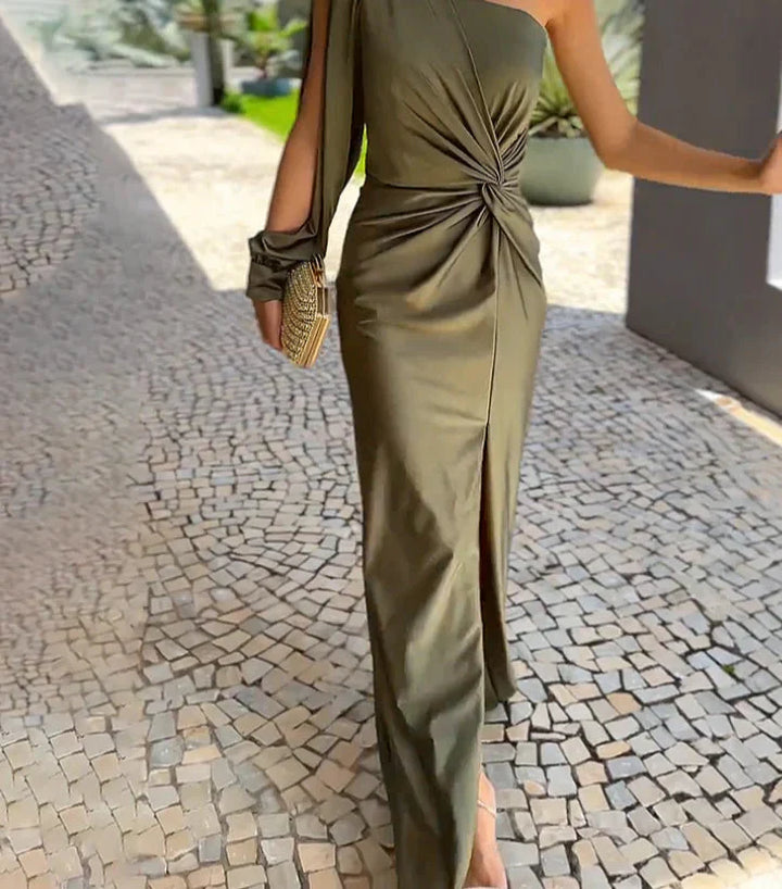 Nanette - Luxury One Shoulder Long Dress