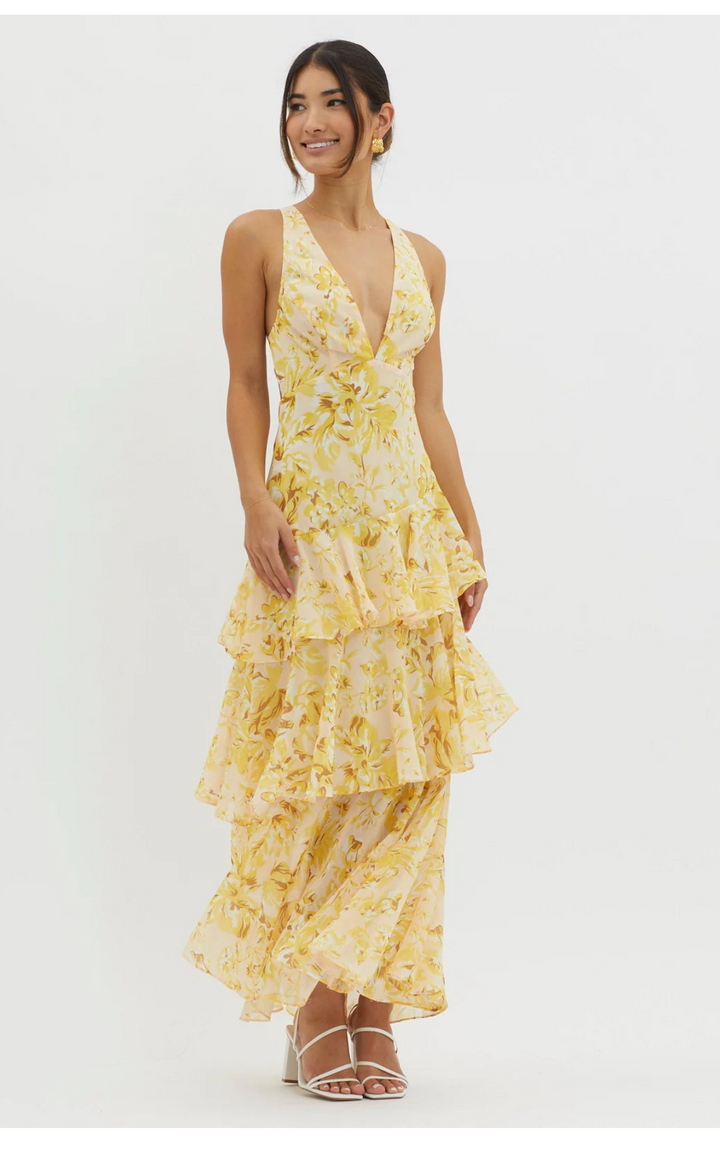 Sunset Bloom Maxi Dress