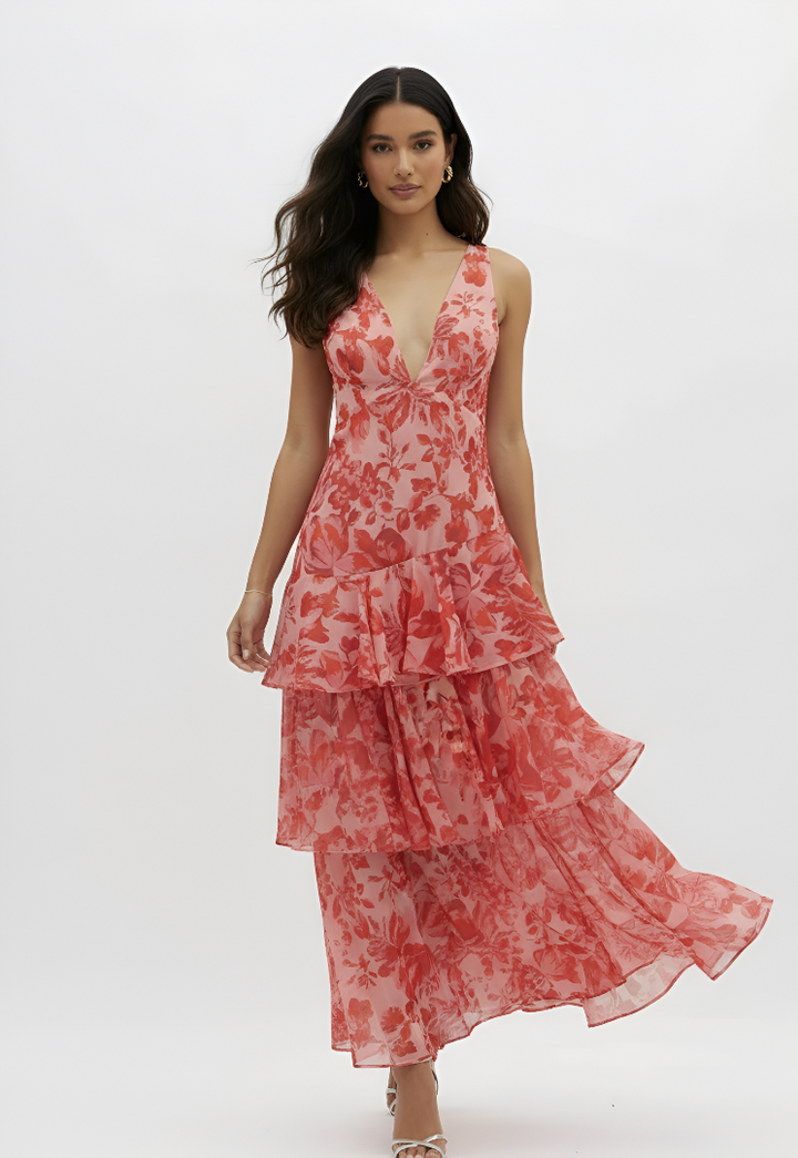 Sunset Bloom Maxi Dress