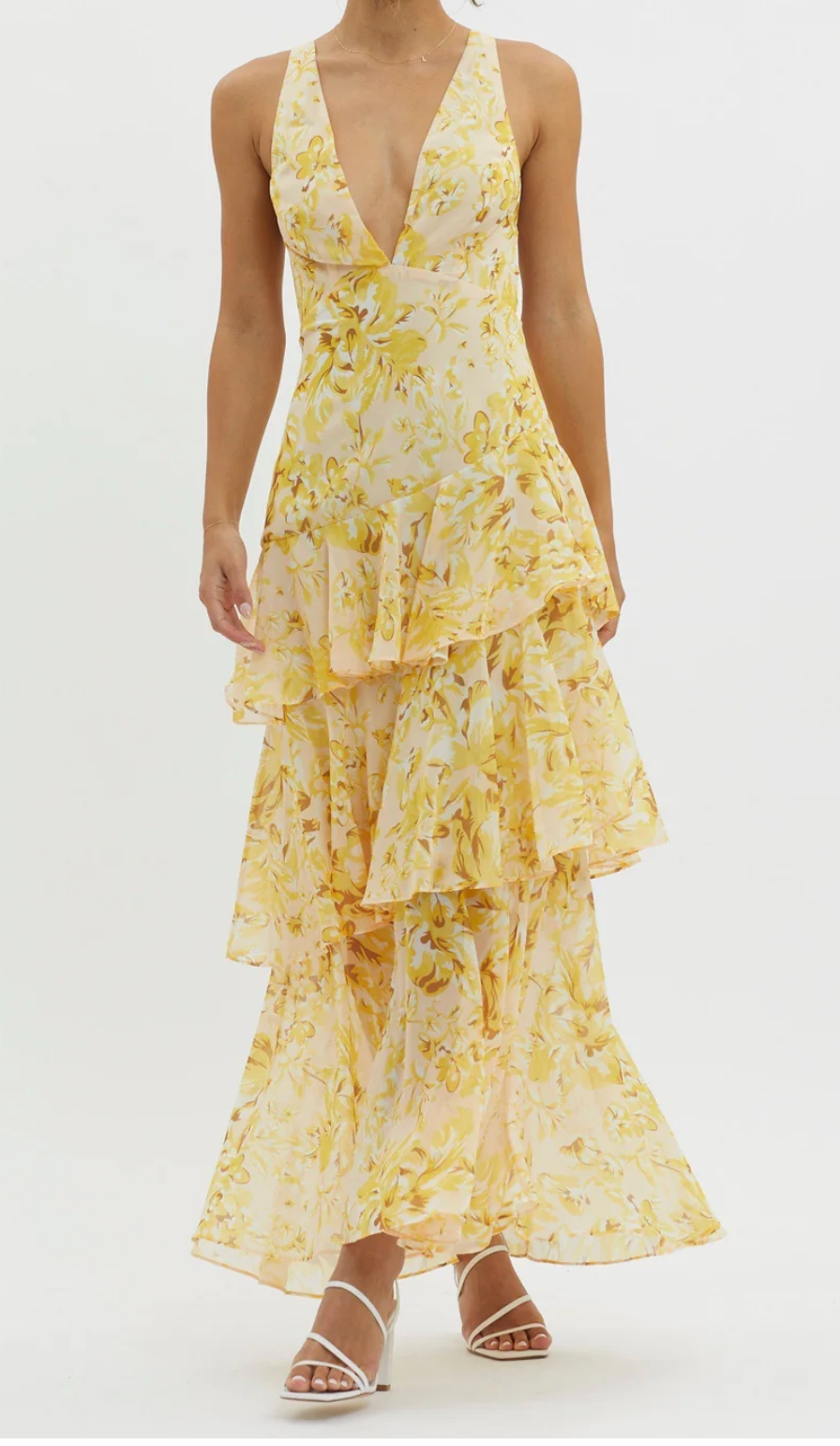 Sunset Bloom Maxi Dress