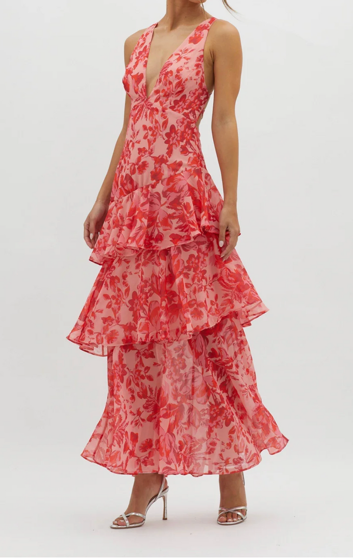 Sunset Bloom Maxi Dress