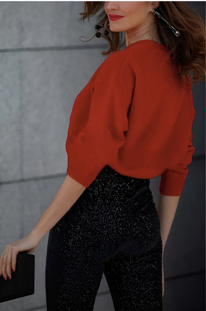 Elea Trousers – Sequins & Elastic Waist