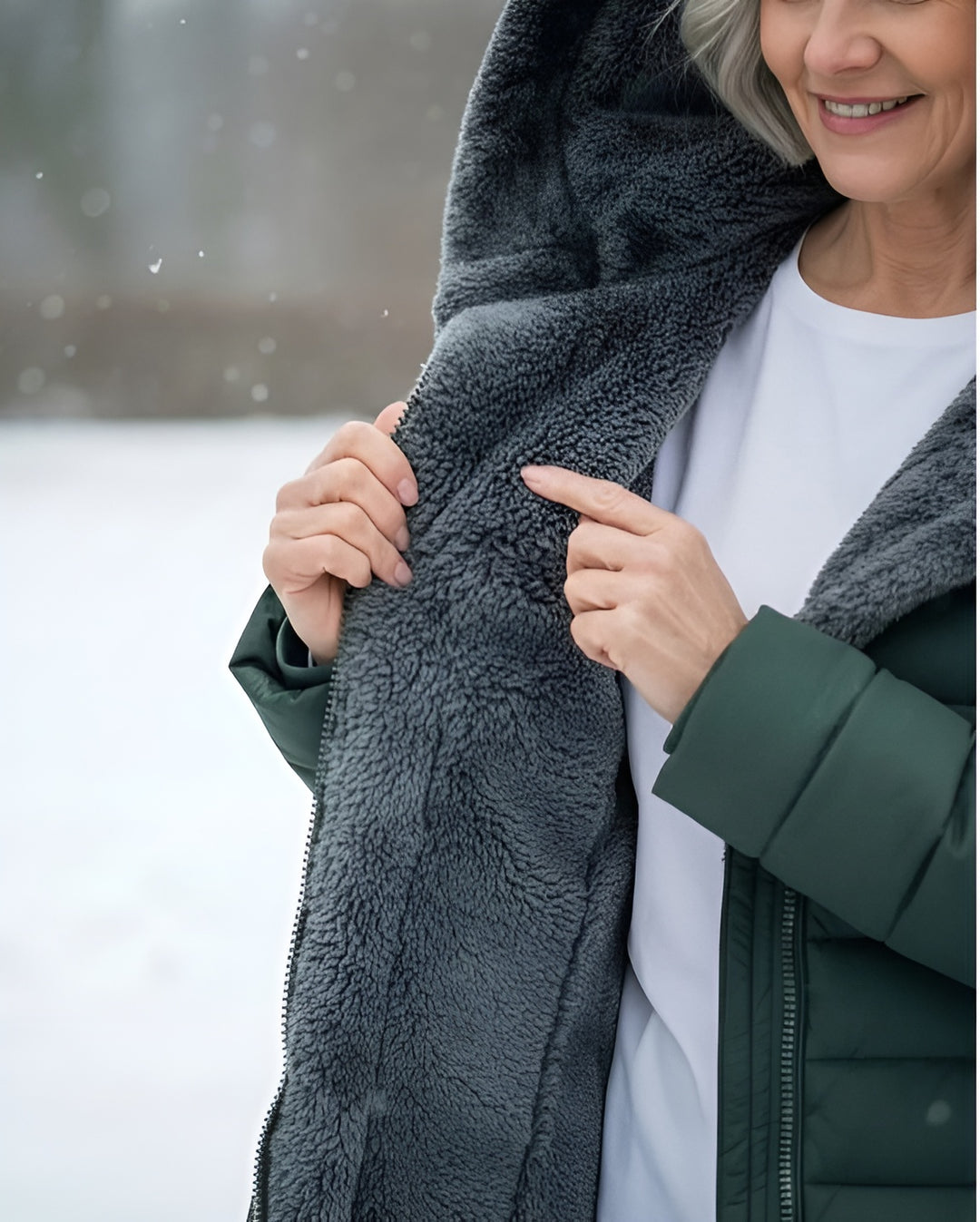 Donna Fleece-Lined Puffer Coat