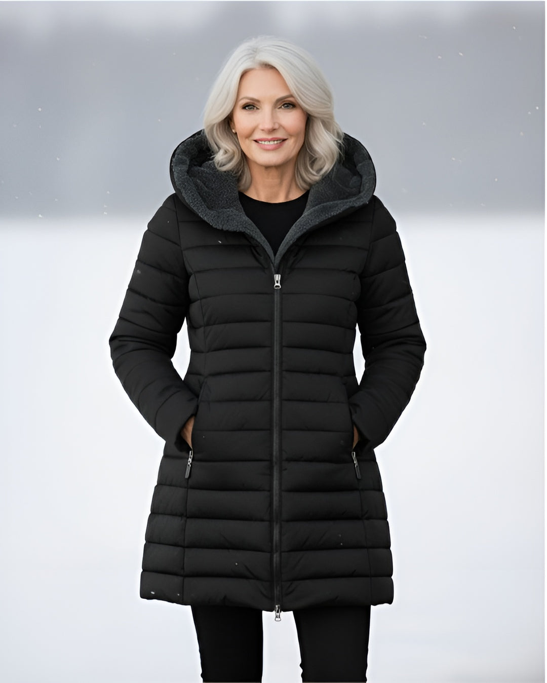 Donna Fleece-Lined Puffer Coat