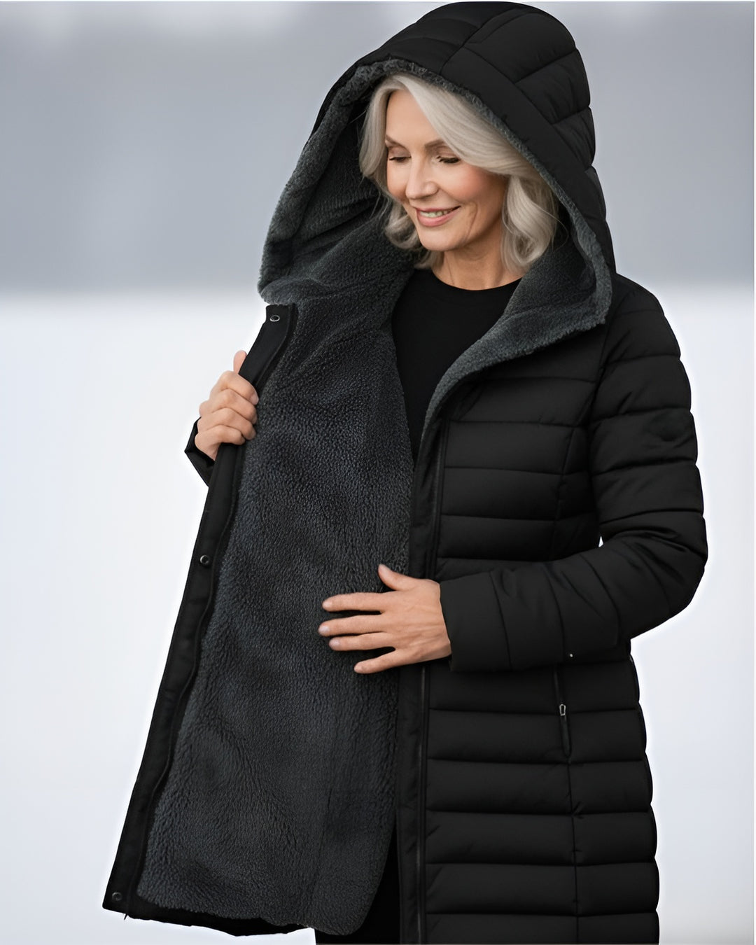 Donna Fleece-Lined Puffer Coat