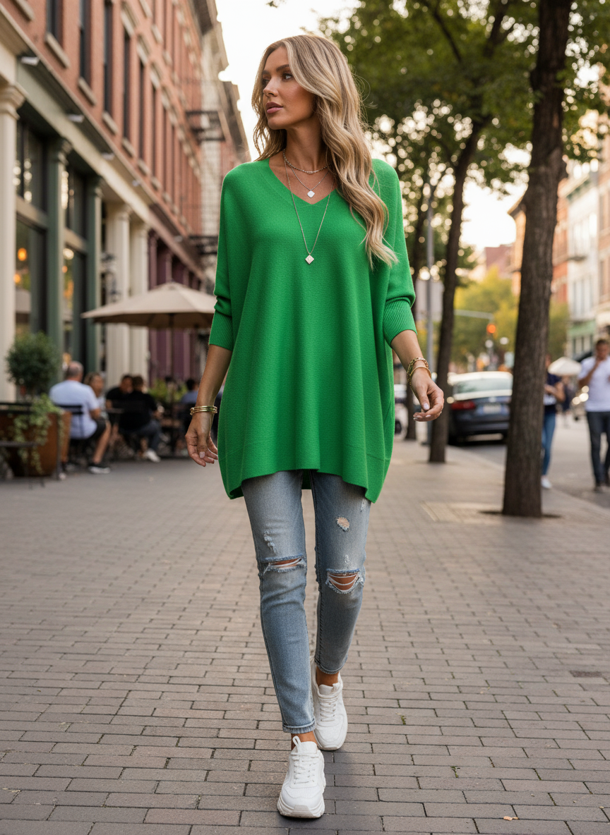 Arlette™ – V-Neck Cashmere Knit