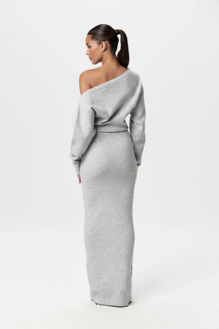 Serene┃The Off-Shoulder Sweater Dress