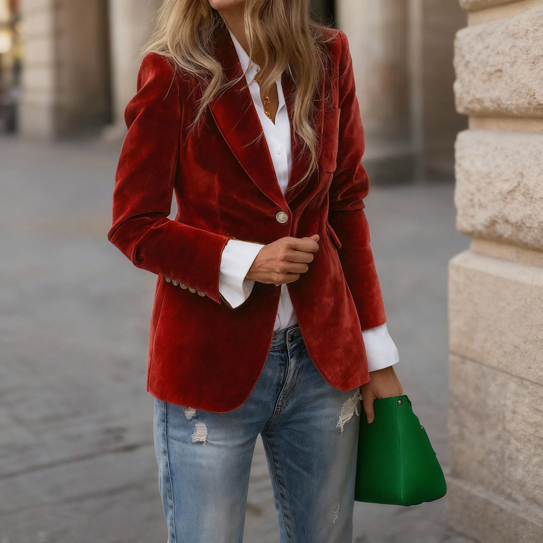Victoria Velvet Blazer