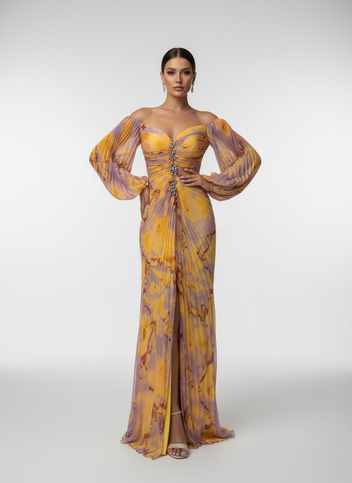 Kristine | Elegant dress with a V-neckline